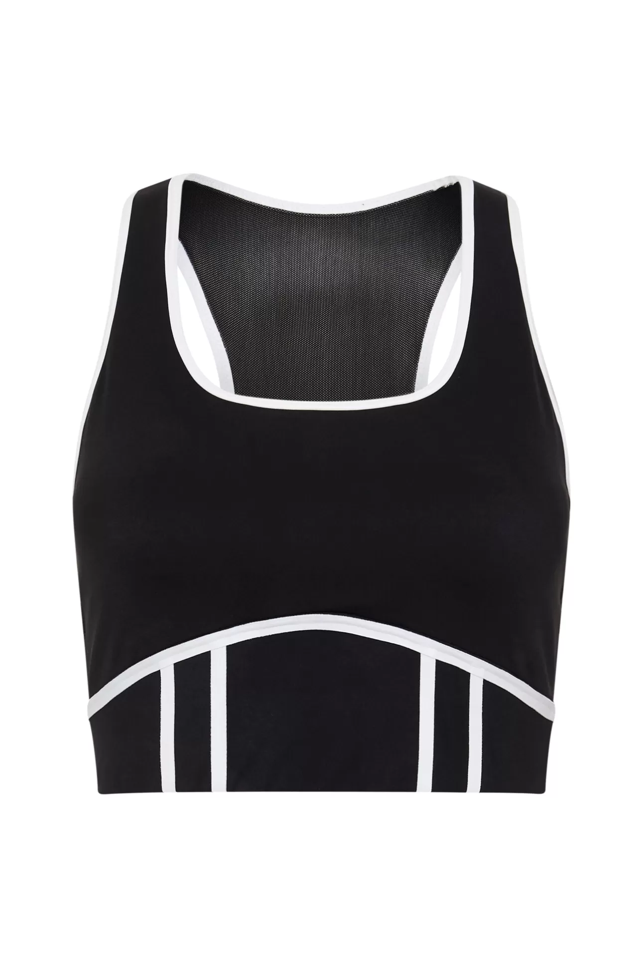 Aje ATHLETICA Bonded Seam Training Sports Bra 310 Black/White Shop