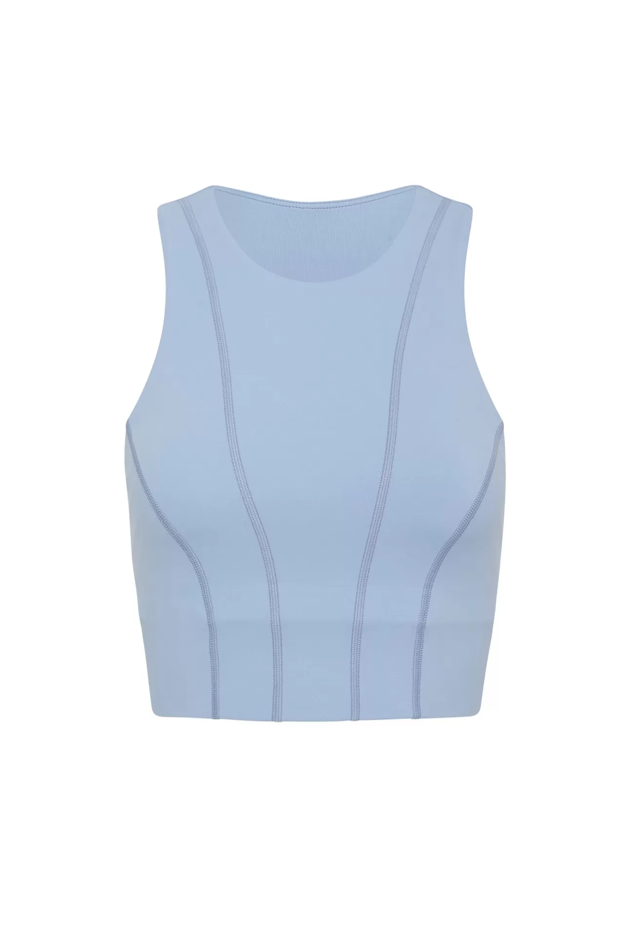 Aje ATHLETICA Cross Back Crop Top 316 Steel Blue Best Sale
