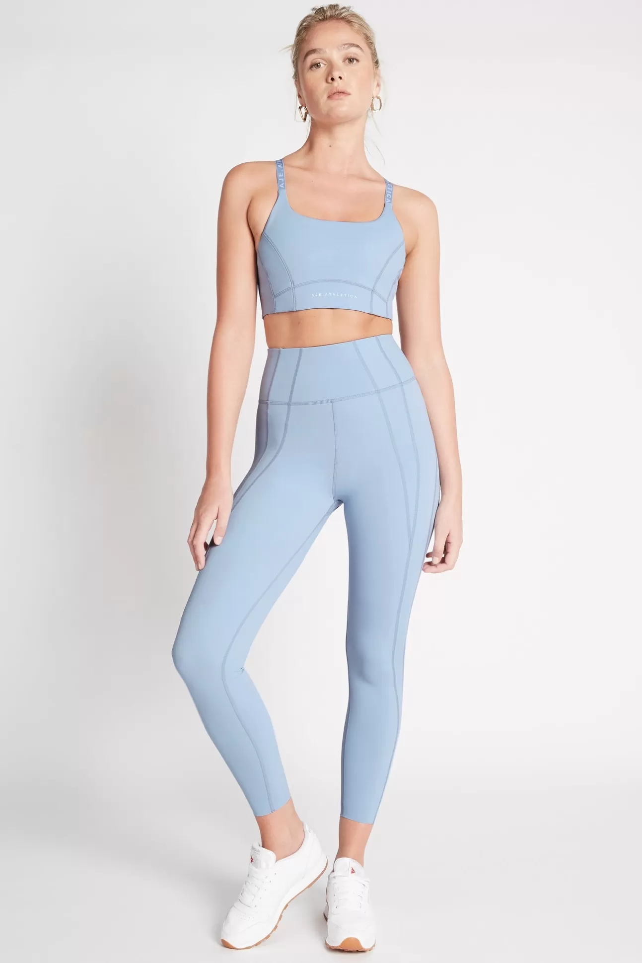 Aje ATHLETICA High Rise Triple Stitch 7/8 Legging 210 Steel Blue Store