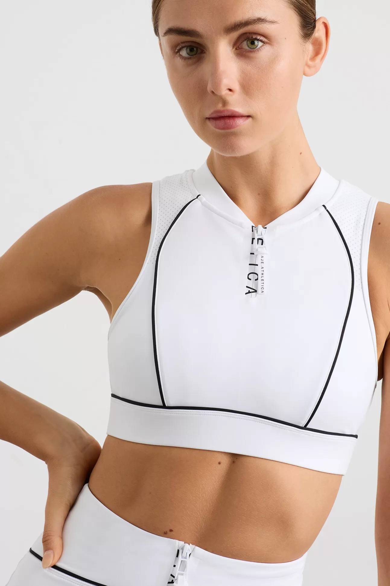 Aje ATHLETICA Tennis Crop 373 White Best