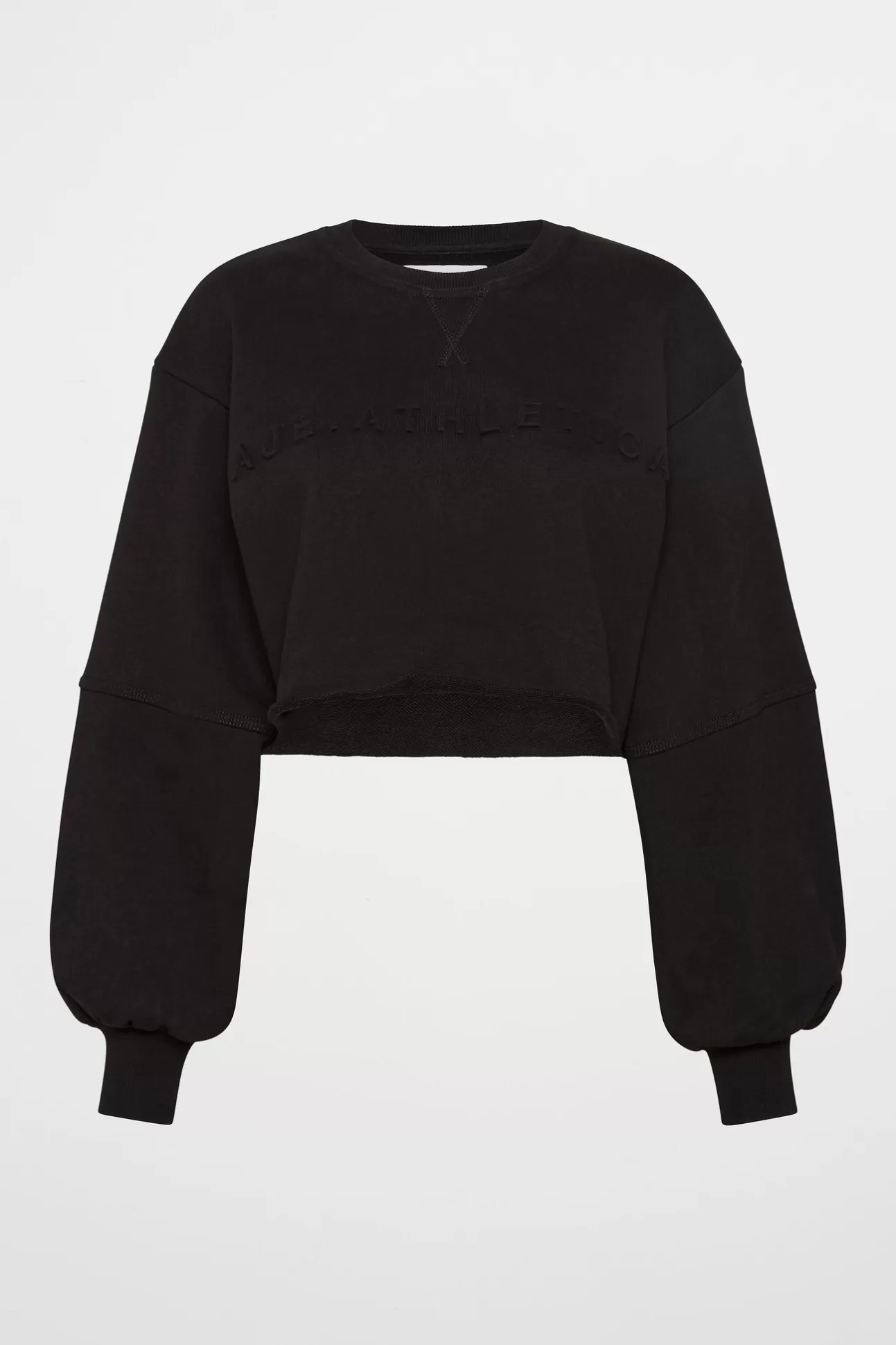 Aje ATHLETICA Terry Crop Top 413 Black Outlet