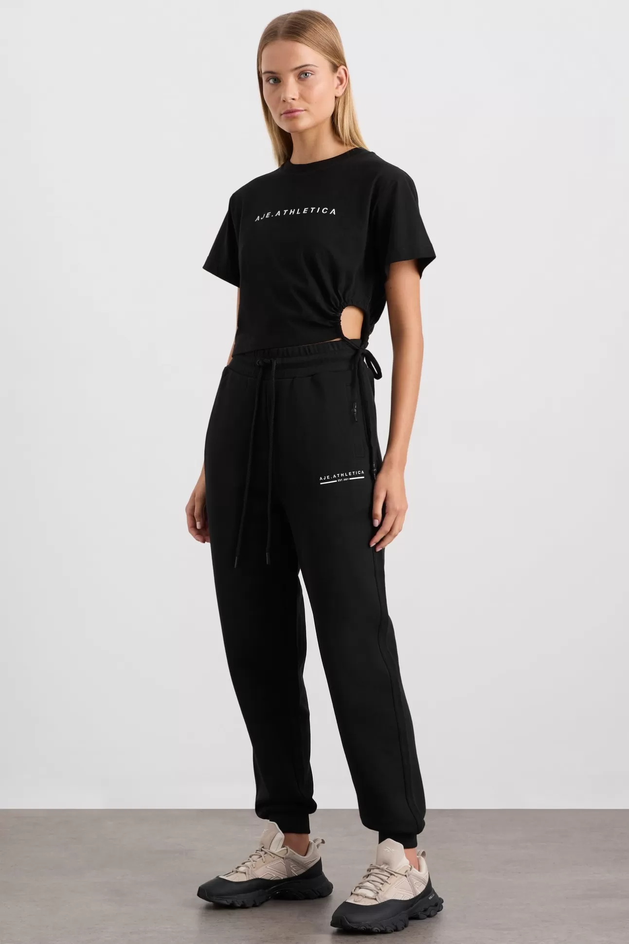 Aje ATHLETICA Terry Track Pants 508 Black Best Sale