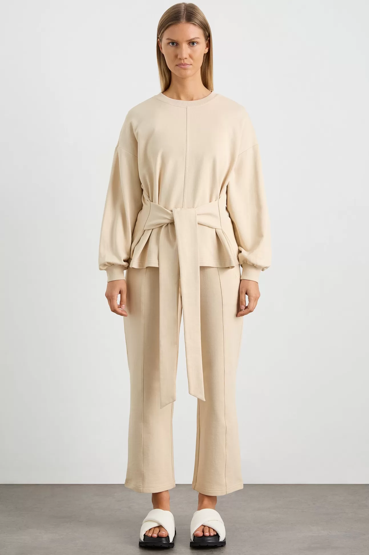 Aje ATHLETICA Tie Back Jumper 122 Moonstone Grey Hot