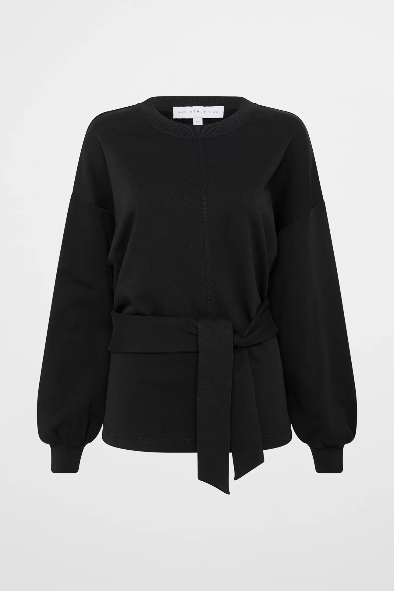 Aje ATHLETICA Tie Back Jumper 122 Black Clearance