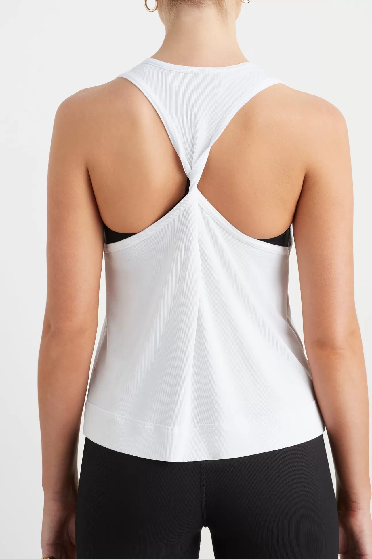 Aje ATHLETICA Twist Back Tank 137 White/Black Store