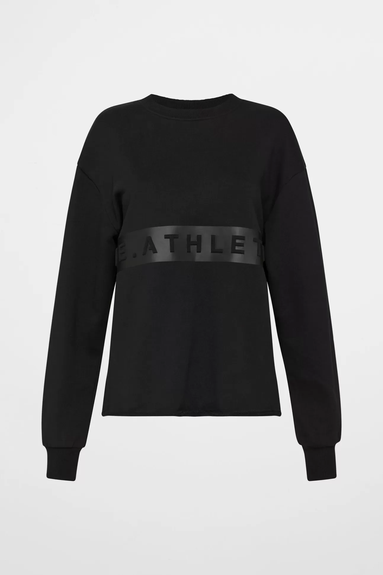 Aje ATHLETICA Whipstitch Split Crew Jumper 420 Black Hot
