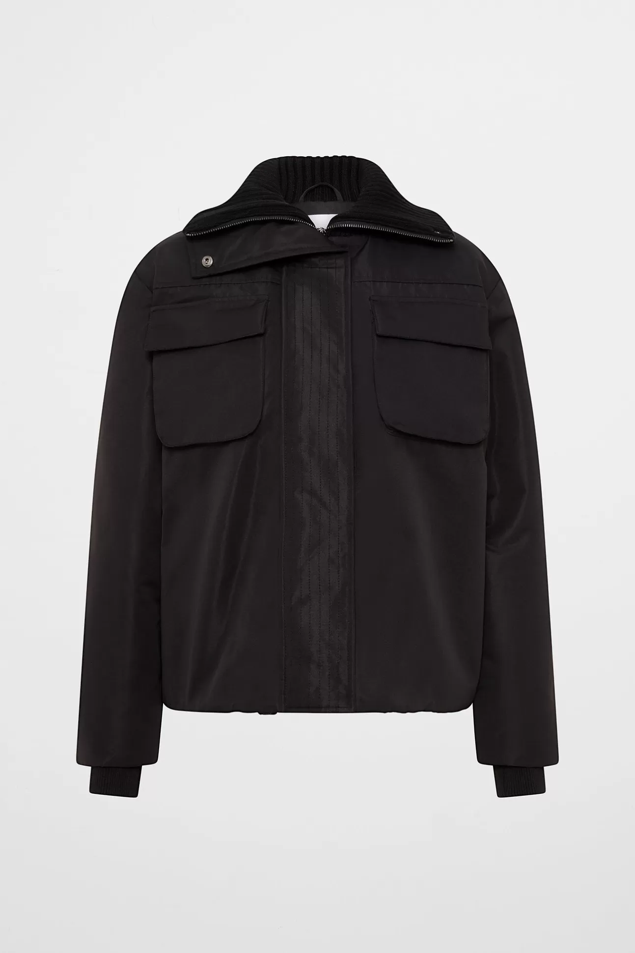 Aje ATHLETICA Wide Collar Puffer 025 Black Online