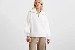 1/4 Zip Ribbed Knit Jumper 431