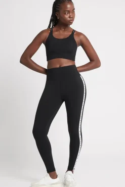 Adjustable Strap Logo Tape Sports Bra 321