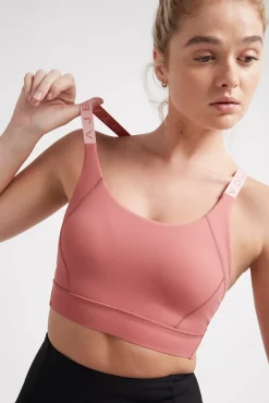 Adjustable Strap Logo Tape Sports Bra 321