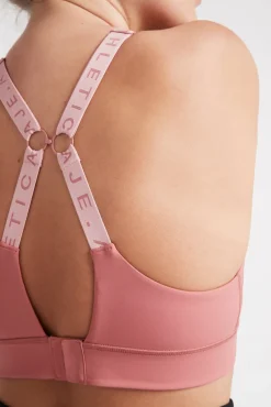 Adjustable Strap Logo Tape Sports Bra 321