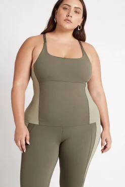 Adjustable Strap Longline Racerback Tank 117