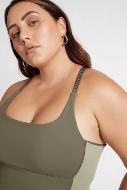 Adjustable Strap Longline Racerback Tank 117