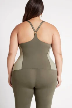 Adjustable Strap Longline Racerback Tank 117