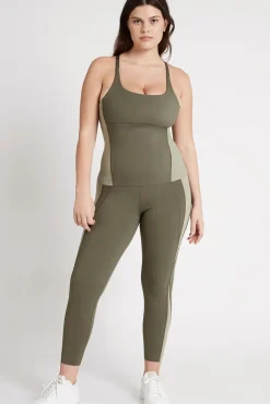 Adjustable Strap Longline Racerback Tank 117