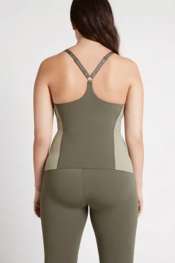 Adjustable Strap Longline Racerback Tank 117