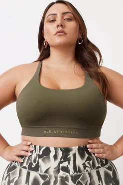 Adjustable Strap Ribbed Cross Back Sports Bra 322