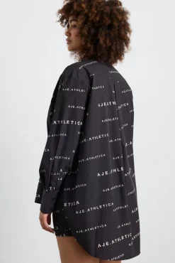 All Over Logo Spray Shirt 406