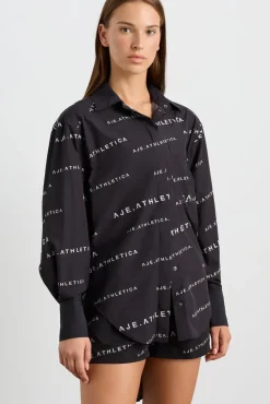 All Over Logo Spray Shirt 406