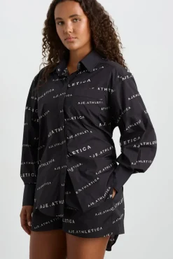 All Over Logo Spray Shirt 406