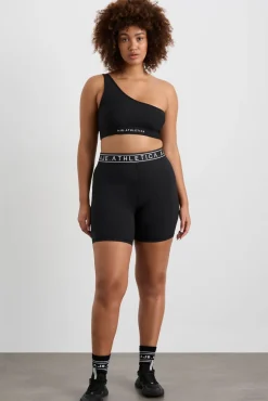 Asymmetric Ribbed Crop Top 386