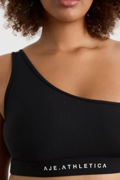 Asymmetric Ribbed Crop Top 386