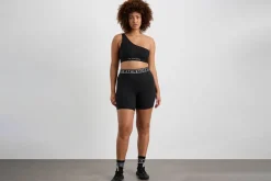 Asymmetric Ribbed Crop Top 386