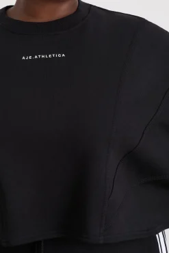 Batwing Crop Crew Jumper 413