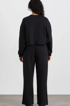 Batwing Crop Crew Jumper 413