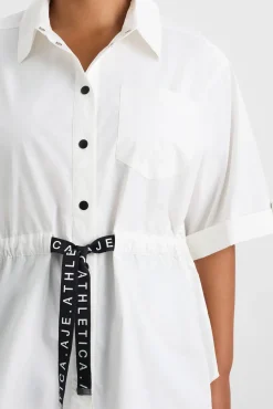 Belted Short Sleeve Shirt 433