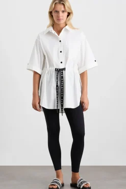 Belted Short Sleeve Shirt 433