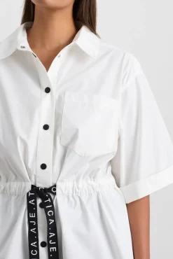 Belted Short Sleeve Shirt 433