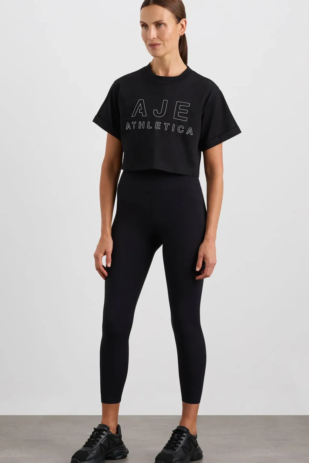 Block Logo Cropped Tee 105