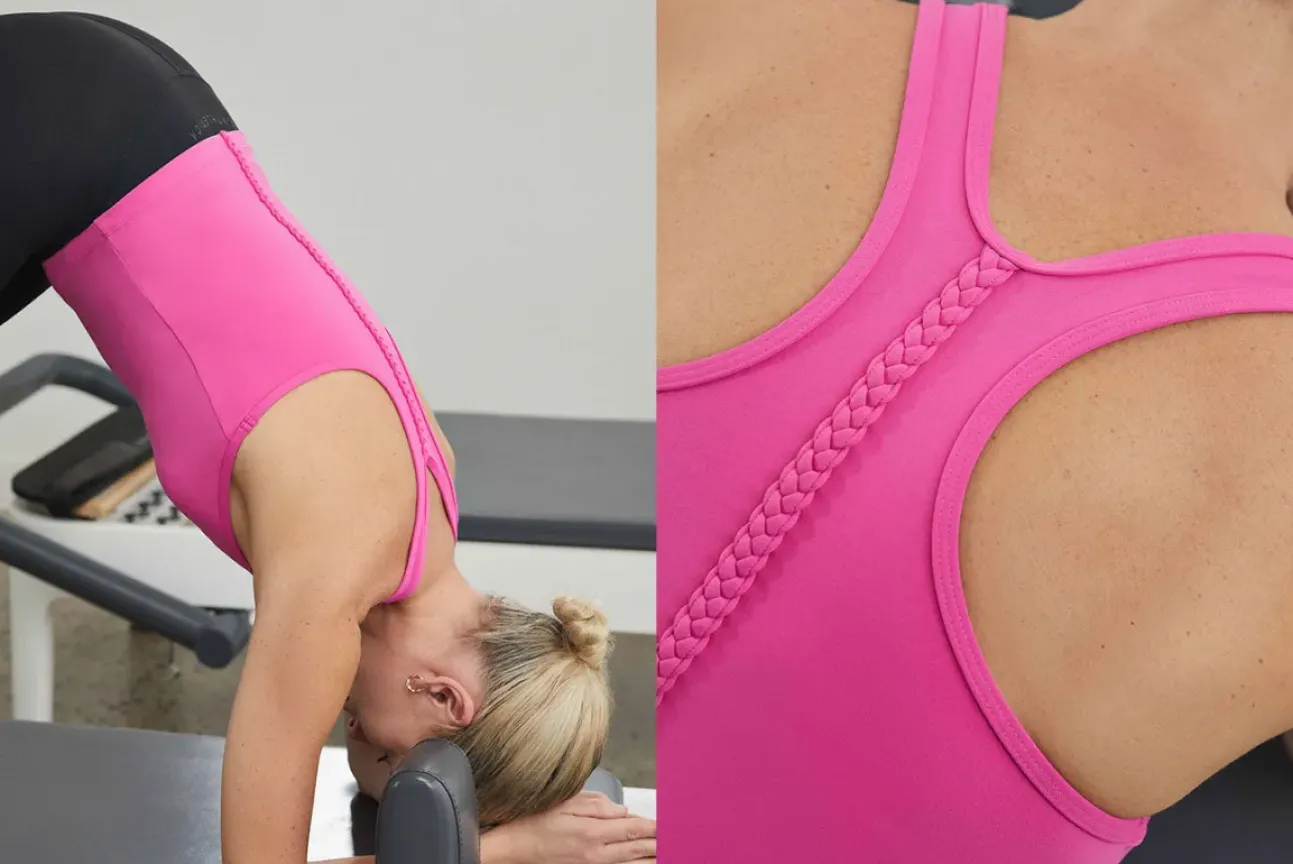 Braided Active Racer Tank 345