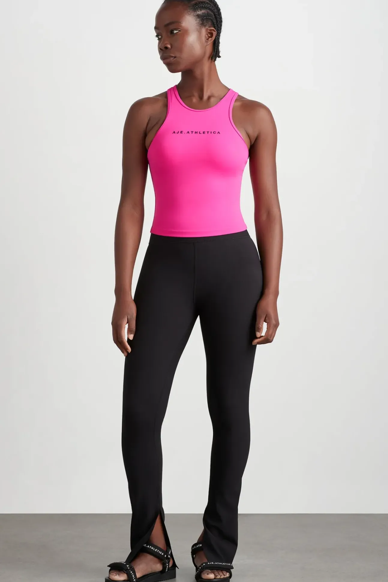 Braided Active Racer Tank 345