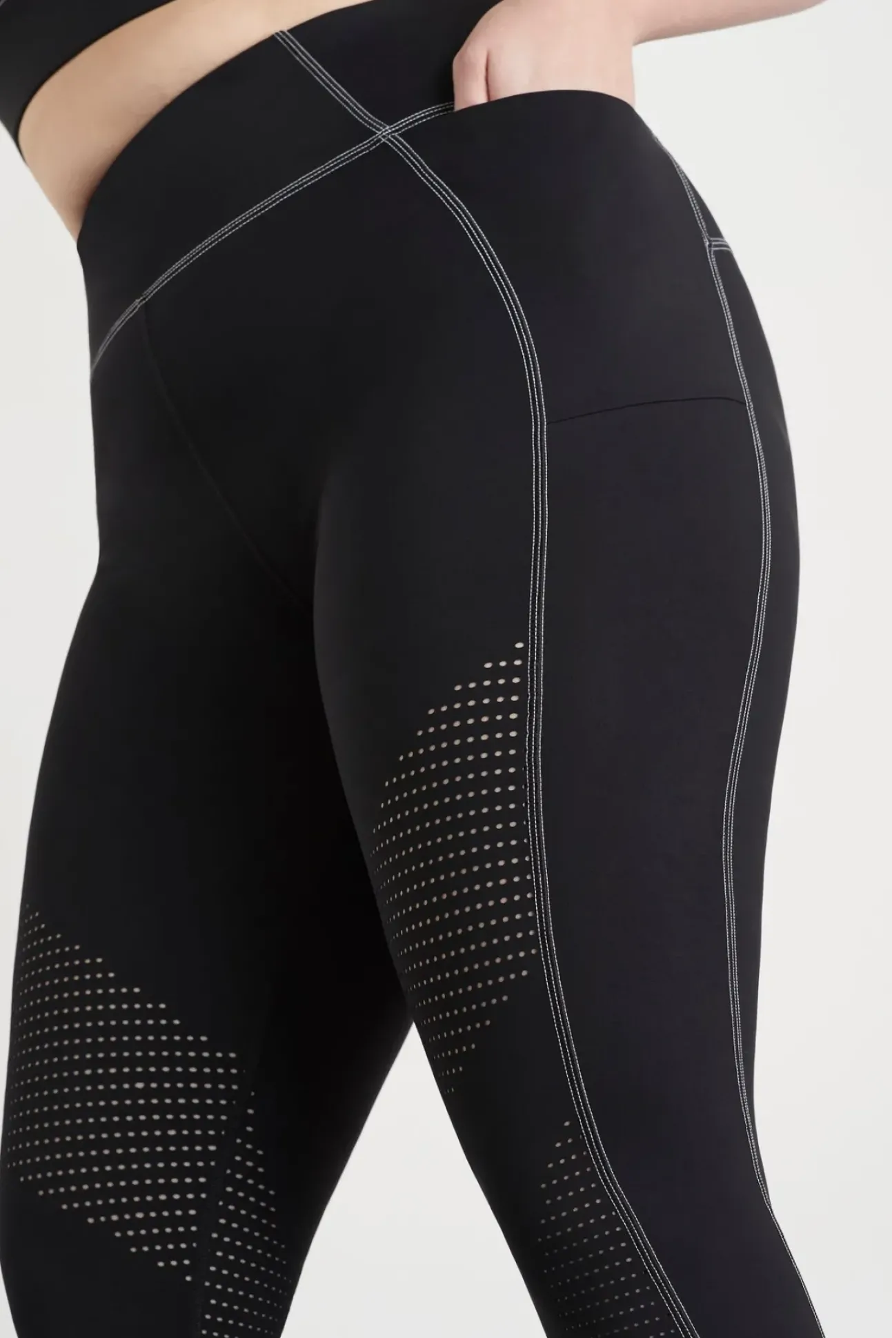 Classic Laser Cut Full Length Legging 202