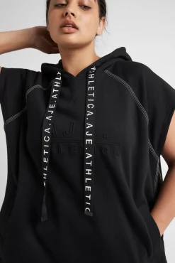 Classic Longline Short Sleeve Hoodie 404