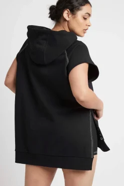 Classic Longline Short Sleeve Hoodie 404