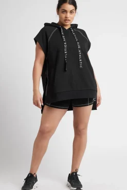 Classic Longline Short Sleeve Hoodie 404