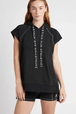 Classic Longline Short Sleeve Hoodie 404