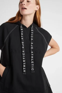 Classic Longline Short Sleeve Hoodie 404