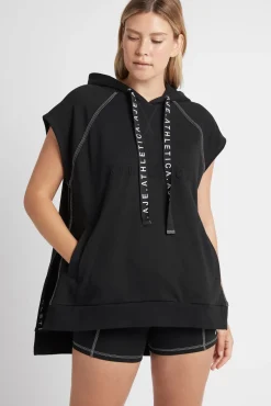 Classic Longline Short Sleeve Hoodie 404