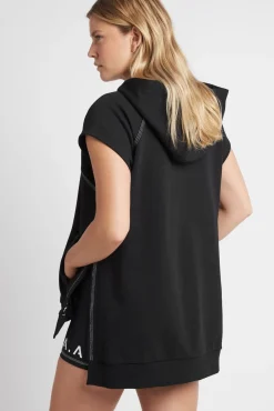 Classic Longline Short Sleeve Hoodie 404