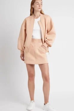 Classic Spacer Knit Bomber Jacket 704