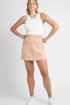 Classic Spacer Knit Mini Skirt 609