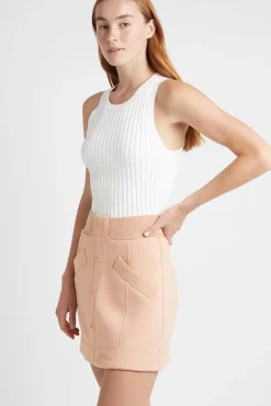 Classic Spacer Knit Mini Skirt 609