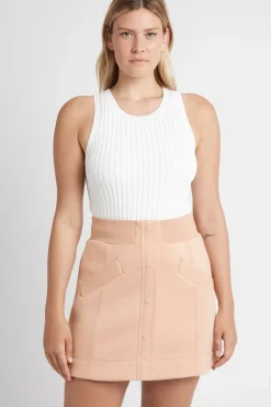 Classic Spacer Knit Mini Skirt 609