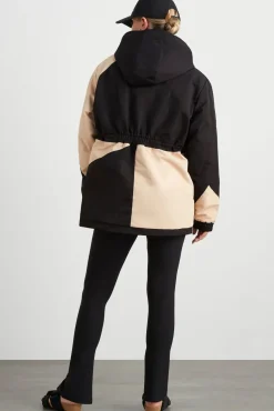 Colour Block Long Jacket 731