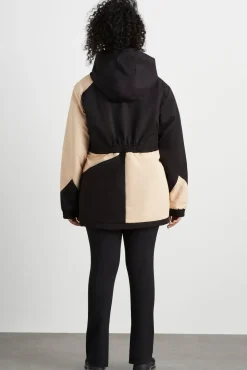Colour Block Long Jacket 731