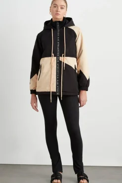 Colour Block Long Jacket 731